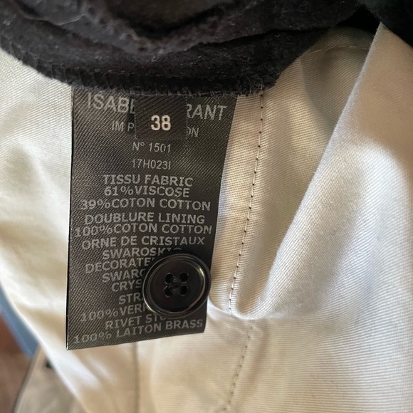 Isabel MARANT runaway Black Velvet PHILEA Swarovski Crystal Pants trousers - Picture 8 of 15